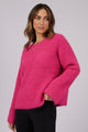 Brianna Pink Knit Sweater