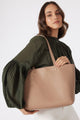 Tilbury Taupe Leather Shoulder Bag