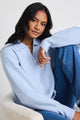 Truth Ice Blue Collar Chunky Knit Jumper