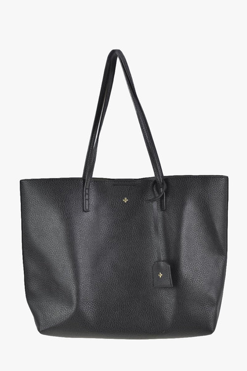 Saint Black Pebble Vegan Leather Tote Bag ACC Bags - All, incl Phone Bags Peta + Jain   