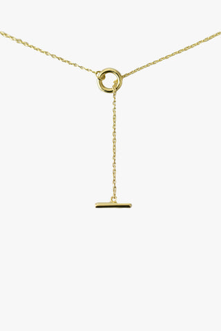 Thread Bar Necklace Gold EOL ACC Jewellery Sophie   