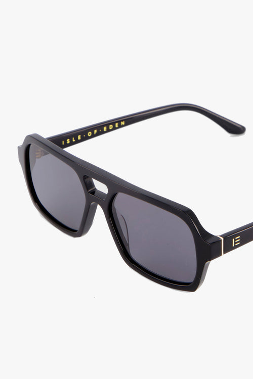 Lola Black Aviator Sunglasses ACC Glasses - Sunglasses Isle of Eden   