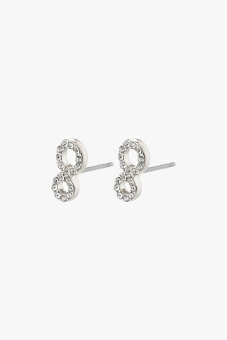 Rogue Crystal  Recycled Silver Plated Earrings ACC Jewellery Pilgrim   